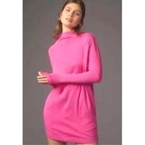 Daily Practice by Anthropologie Cowl Neck Tunic Dress Pink Rose Size M CP6403